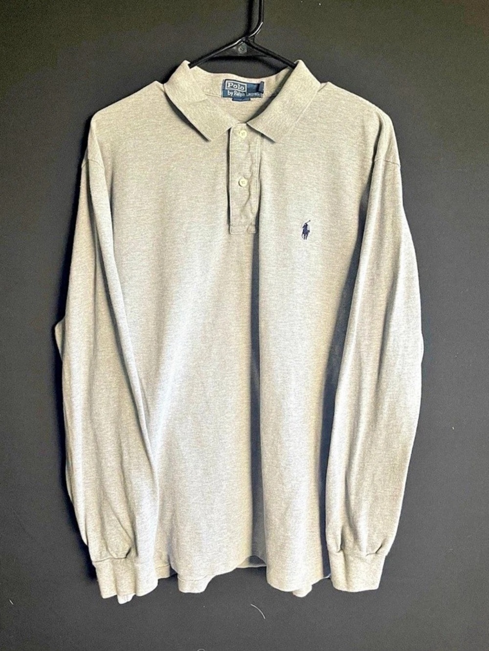 Ralph Lauren Gray Long Sleeve Polo